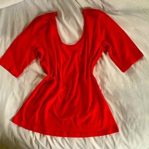 Beautiful stretchy red shirt on sale NOW! Don’t miss out. Only one available